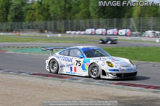 2008-04-26 Monza 0315 Le Mans Series - Balandras-Lecourt - Porsche 997 GT3 RSR